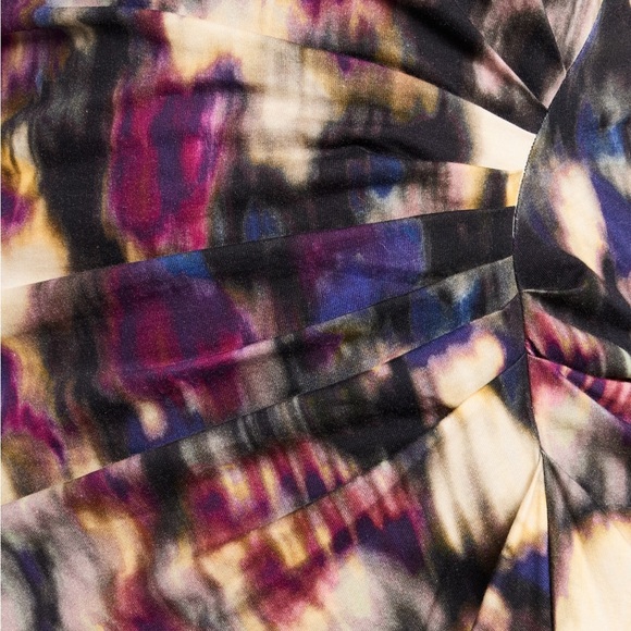 Brand New - MARANT ÉTOILE: Nadela asymmetric gathered cotton midi dress - Picture 5 of 7